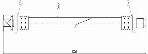 CAVO C800 576A - Тормозной шланг autospares.lv