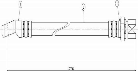 CAVO C800 578A - Тормозной шланг autospares.lv