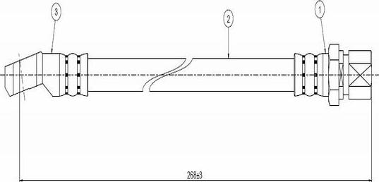 CAVO C800 577A - Тормозной шланг autospares.lv