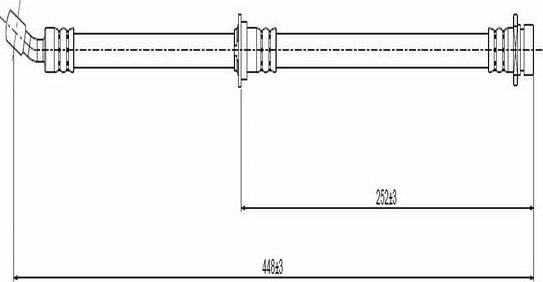 CAVO C800 696A - Тормозной шланг autospares.lv