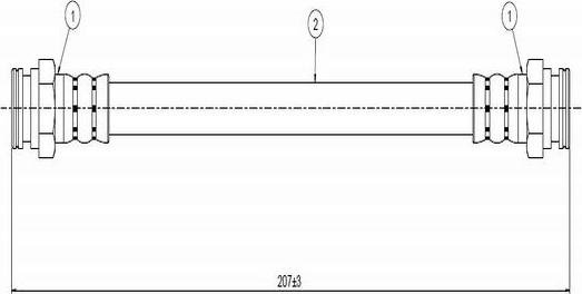 CAVO C800 664A - Тормозной шланг autospares.lv