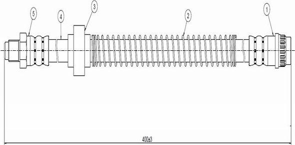 CAVO C800 665B - Тормозной шланг autospares.lv