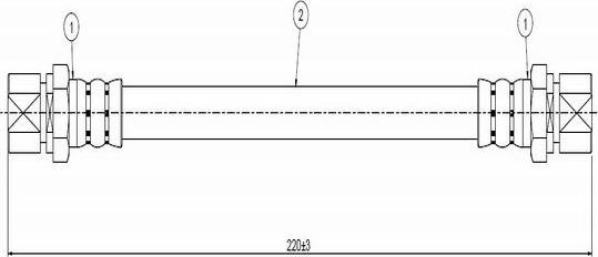 CAVO C800 668A - Тормозной шланг autospares.lv