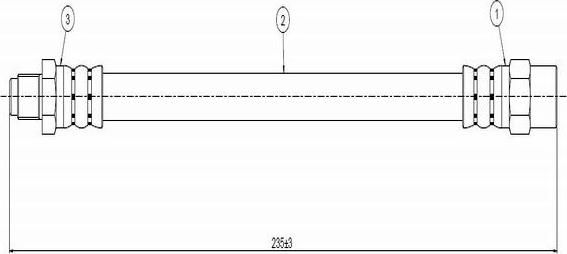 CAVO C800 662A - Тормозной шланг autospares.lv