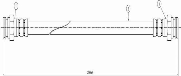 CAVO C800 618A - Тормозной шланг autospares.lv