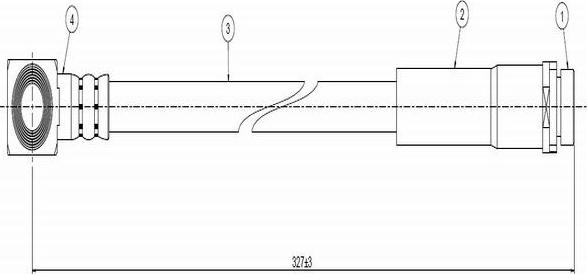 CAVO C800 683A - Тормозной шланг autospares.lv