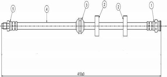 CAVO C800 633A - Тормозной шланг autospares.lv