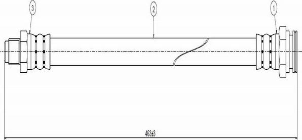 CAVO C800 629A - Тормозной шланг autospares.lv