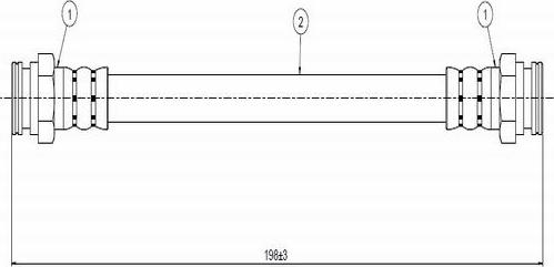 CAVO C800 679A - Тормозной шланг autospares.lv