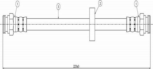 CAVO C800 675A - Тормозной шланг autospares.lv