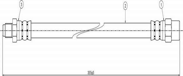 CAVO C800 099A - Тормозной шланг autospares.lv