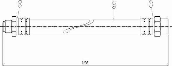 CAVO C800 095A - Тормозной шланг autospares.lv