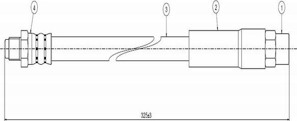 CAVO C800 095C - Тормозной шланг autospares.lv