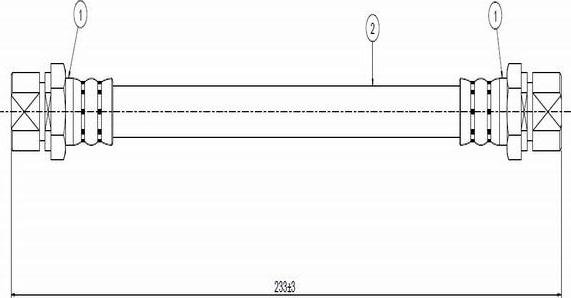 CAVO C800 066A - Тормозной шланг autospares.lv