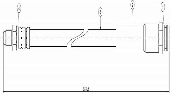 CAVO C800 012A - Тормозной шланг autospares.lv