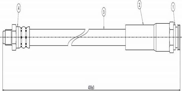 CAVO C800 081A - Тормозной шланг autospares.lv