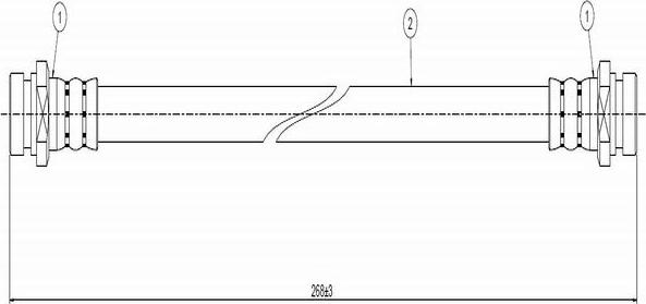 CAVO C800 038A - Тормозной шланг autospares.lv