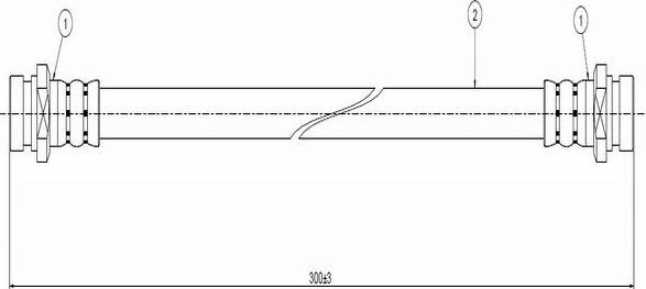 CAVO C800 025A - Тормозной шланг autospares.lv