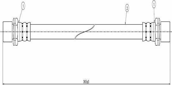 CAVO C800 158A - Тормозной шланг autospares.lv