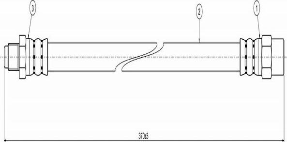 CAVO C800 112A - Тормозной шланг autospares.lv