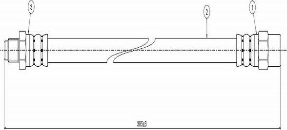 CAVO C800 112C - Тормозной шланг autospares.lv