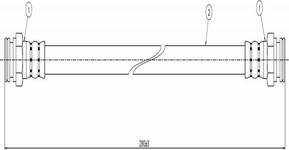 CAVO C800 131A - Тормозной шланг autospares.lv