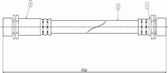 CAVO C800 802A - Тормозной шланг autospares.lv