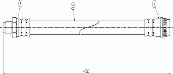 CAVO C800 807A - Тормозной шланг autospares.lv