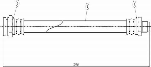 CAVO C800 395B - Тормозной шланг autospares.lv