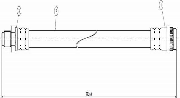 CAVO C800 319A - Тормозной шланг autospares.lv