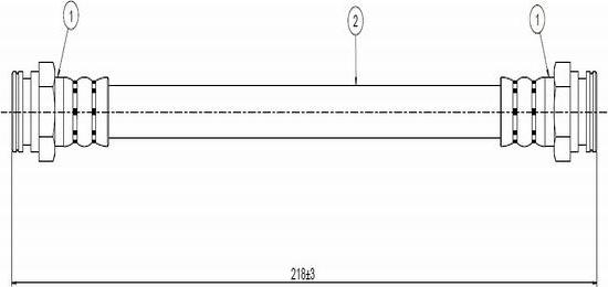 CAVO C800 310B - Тормозной шланг autospares.lv