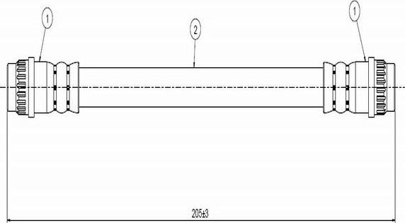 CAVO C800 317B - Тормозной шланг autospares.lv