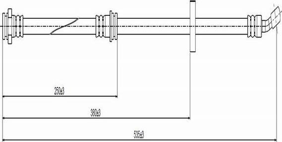 CAVO C800 388C - Тормозной шланг autospares.lv