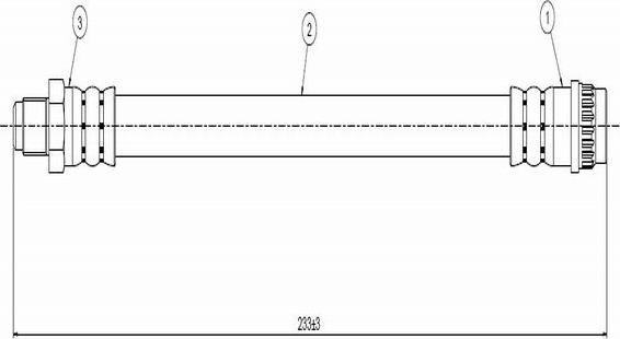 CAVO C800 387A - Тормозной шланг autospares.lv