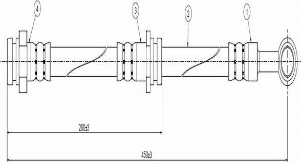 CAVO C800 339A - Тормозной шланг autospares.lv