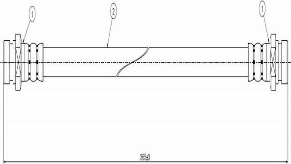 CAVO C800 335A - Тормозной шланг autospares.lv