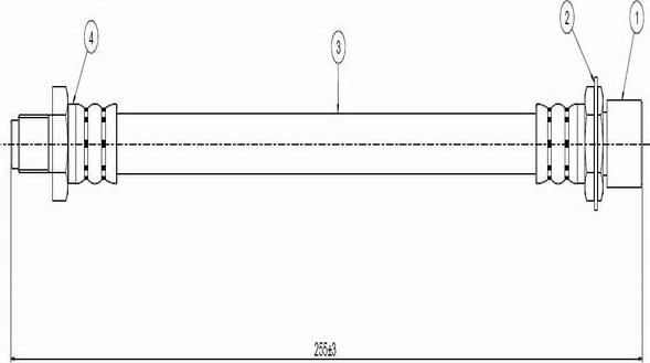 CAVO C800 331A - Тормозной шланг autospares.lv