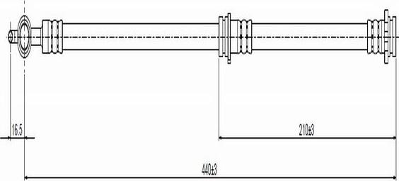 CAVO C800 370A - Тормозной шланг autospares.lv