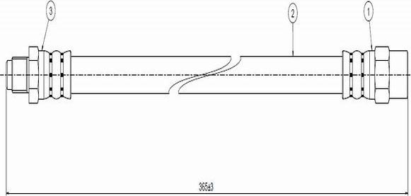 CAVO C800 243A - Тормозной шланг autospares.lv