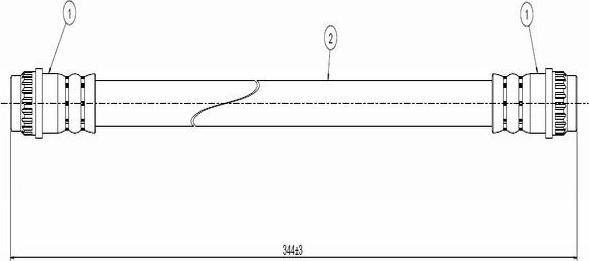 CAVO C800 258A - Тормозной шланг autospares.lv