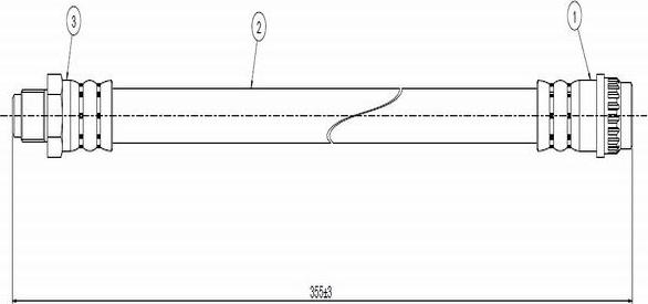 CAVO C800 253A - Тормозной шланг autospares.lv