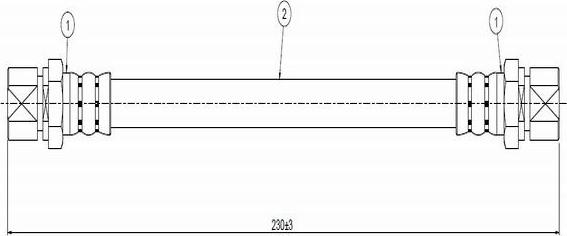 CAVO C800 257A - Тормозной шланг autospares.lv