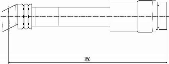 CAVO C800 260A - Тормозной шланг autospares.lv