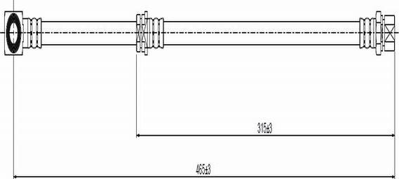 CAVO C800 262A - Тормозной шланг autospares.lv