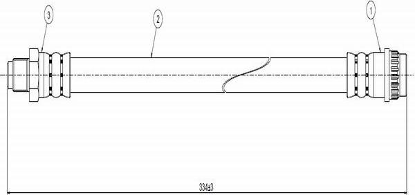 CAVO C800 228A - Тормозной шланг autospares.lv