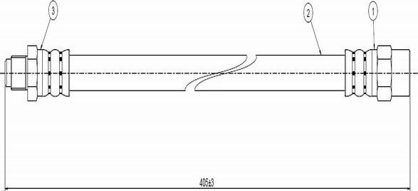 CAVO C800 276A - Тормозной шланг autospares.lv