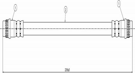 CAVO C800 273A - Тормозной шланг autospares.lv