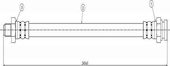 CAVO C800 745A - Тормозной шланг autospares.lv