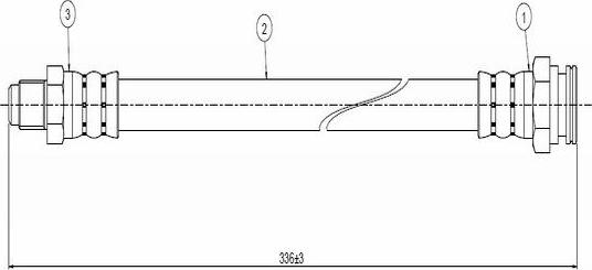 CAVO C800 755A - Тормозной шланг autospares.lv