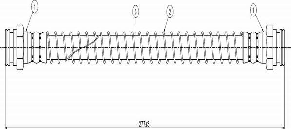 CAVO C800 753D - Тормозной шланг autospares.lv